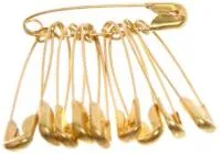 Булавки английские Золото 3см 20шт