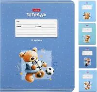 Тетрадь 12л клетка ХАТБЕР Веселые мишки