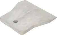 Шпатель БИБЕР 80мм резиновый Белый