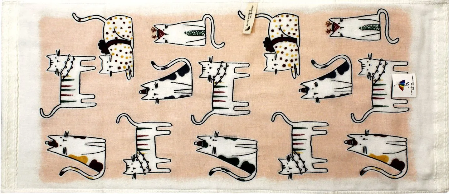 Полотенце махровое 7Я 37х75см Милые кошечки