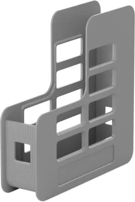 Лоток для бумаг 1 секция ErKr Techno 75мм вертикальный (серый // 15226)