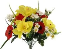 Букет декоративных цветов Романтика Размер: 18х18х49см