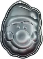 форма для выпечки, санта, 26х20х5,7см, антипригарное покрытие, серая