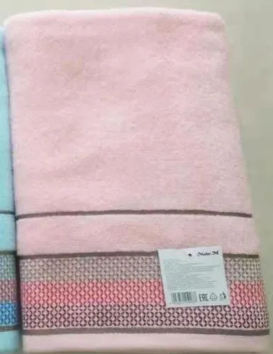 Полотенце махровое 33х74см вес 100 г плотность 410 г/м2 100% хлопок