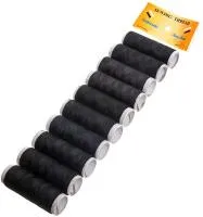 Нитки швейные 40м 10шт черные