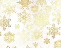 Бумага упаковочная 50х70см Снежный шарм, золото