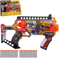 Игрушка Автомат BeBoy 7-и зарядный барабан и софт-патроны 24шт Размер: 36,5х7х26см