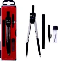 Готовальня 4пр MAZARI пласт.пенал 