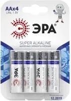 Батарейка ЭРА Super Alkaline LR6-4BL АА 4шт