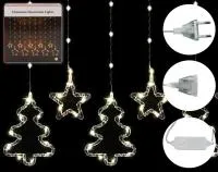 Гирлянда светодиодная Там Там Ёлочки и звезды 10 фигур 3.0м х 50-80см 120 ламп Цвет: теплый белый