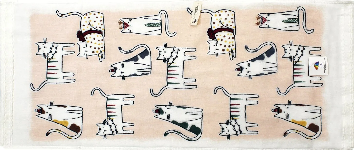 Полотенце махровое 7Я 37х75см Милые кошечки