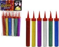 Свечи для торта Фонтаны 10см 6шт