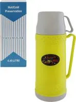 термос, 450мл, со стеклянной колбой, желтый