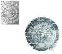 Прозрачное стеклянное блюдо коллекции Camael диаметром 21см