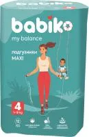 Подгузники BABIKO My Balance 4 12шт 7-14кг