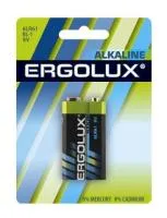 Батарейка ERGOLUX 6LR61 крона 9В 1шт