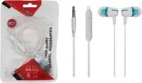 Наушники внутриканальные проводные 120см со встроенным микрофоном и контролем громкости