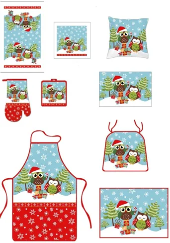 Прихватка кухонная Зимние Совята