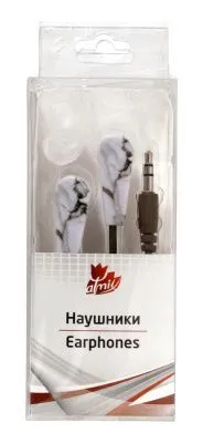 Наушники внутриканальные проводные Дл каб 1,2 м Чувс 90 дБ Сопр 32 Ом 32 Ом. ("Мрамор" цвет: черный)