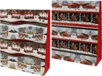 Пакет подарочный Новогодние мотивы Размер: 26х32х10см