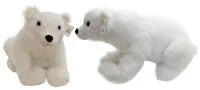 белый плюшевый медведь 55см