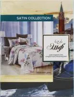 Комплект постельного белья Satin collection Евростандарт 4 предмета микросатин Майский день/Эльф