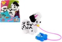 Игрушка мягкая интерактивная Далматинец Спринт 20см озвученная, помповый механизм, поводок