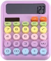 Калькулятор DEXIN настольный 158х125мм 12 разрядов розовый