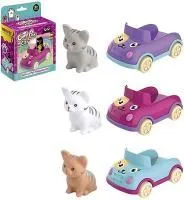 Игровой набор Гонки машинка, кошечка, 3 вида Размер: 11,8х6,8х12см						
