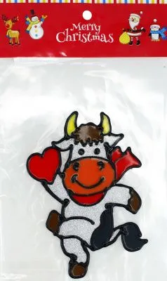 Наклейка 15х25см (Бычок в ассорт.)