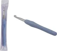 Крючок для вязания d6.0мм 15см с пластиковой ручкой в чехле