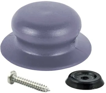 Ручка к крышке с саморезом (Серая)