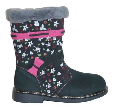 Ботинки для девочек зима  (р.23 синий)