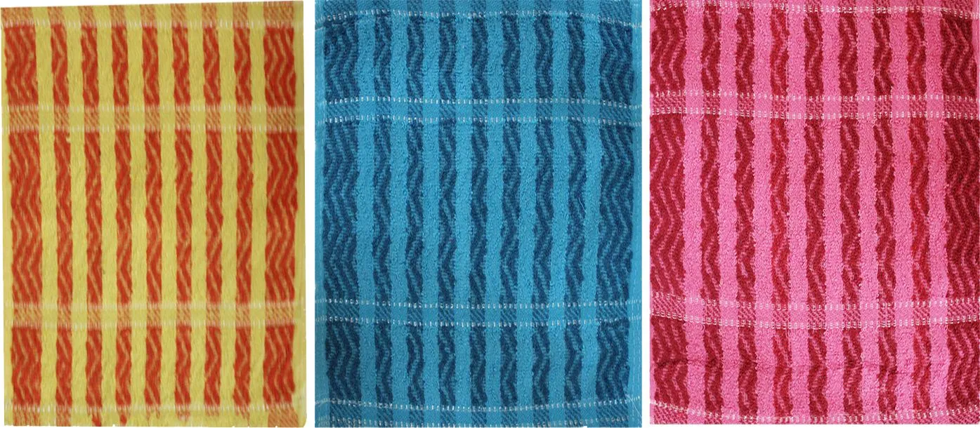 Полотенце махровое 26х48см 460 г/м2 Зигзаг ЦК304128