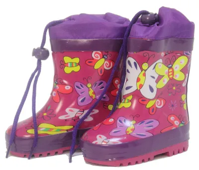 Сапоги для девочек резиновые (р.19 малин. // B20-136C)