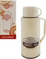 термос, 1.0л, со стеклянной колбой, молочный