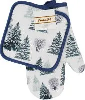 Кухонный набор NataM: рукавица 27см и прихватка 17х17см
