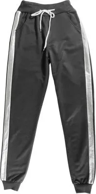 Брюки спортивные женские лампасы серебро (р.42 т.серый)