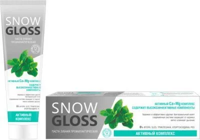 Зубная паста SNOW GLOSS 100мл  (Активный комплекс)