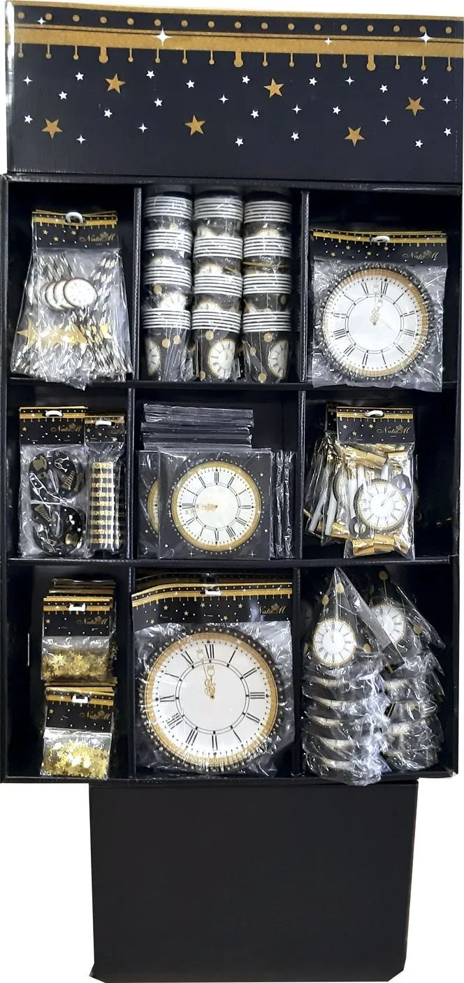 Стеллаж Новогодняя ночь с праздничными аксессуарами