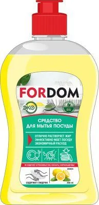 Средство для мытья посуды FORDOM 450мл   (Лимон)