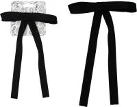 Бант для волос на заколке-зажиме BEAUTELLA School Is Cool 14см черный