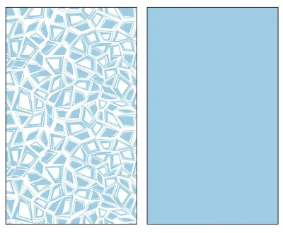 Набор салфеток столовых Геометрия 38х63см 2шт (цвет: голубой)