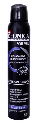 Дезодорант антиперспирант DEONICA For Men спрей 200мл (Активная защита /037450)