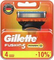 Кассеты сменные GILLETTE Fusion Power 4шт 