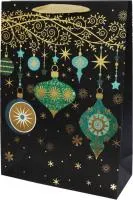 Пакет подарочный Ёлочные украшения Размер: 30х12х42см Материал: бумага