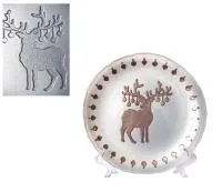 Блюдо Коллекция X-Mas d21.3х2см стекло