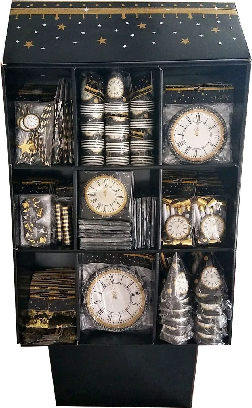 Стеллаж Новогодняя ночь с праздничными аксессуарами