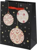 Пакет подарочный Ёлочные шары Размер: 12х5,5х15см Материал: бумага