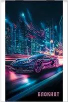 Блокнот 16л А7 PLANO клетка Ночное авто